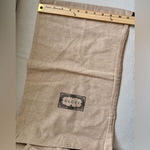 2 Gucci Tan Fabric Dust Bags